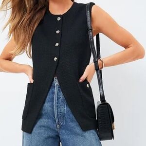 Tuckernuck Black Tweed Sonya Top -  XXXL